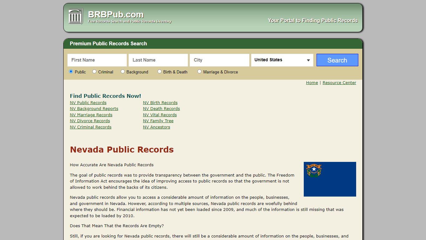 Free Nevada Public Records | Search Criminal and Civil Court Records ...