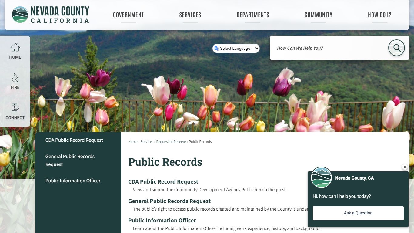 Public Records | Nevada County, CA