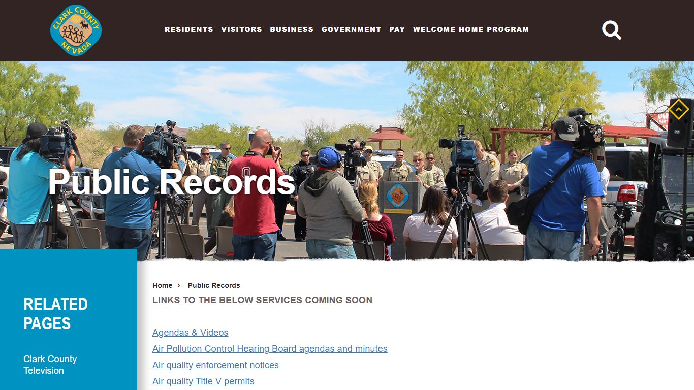 Public Records - Clark County, Nevada